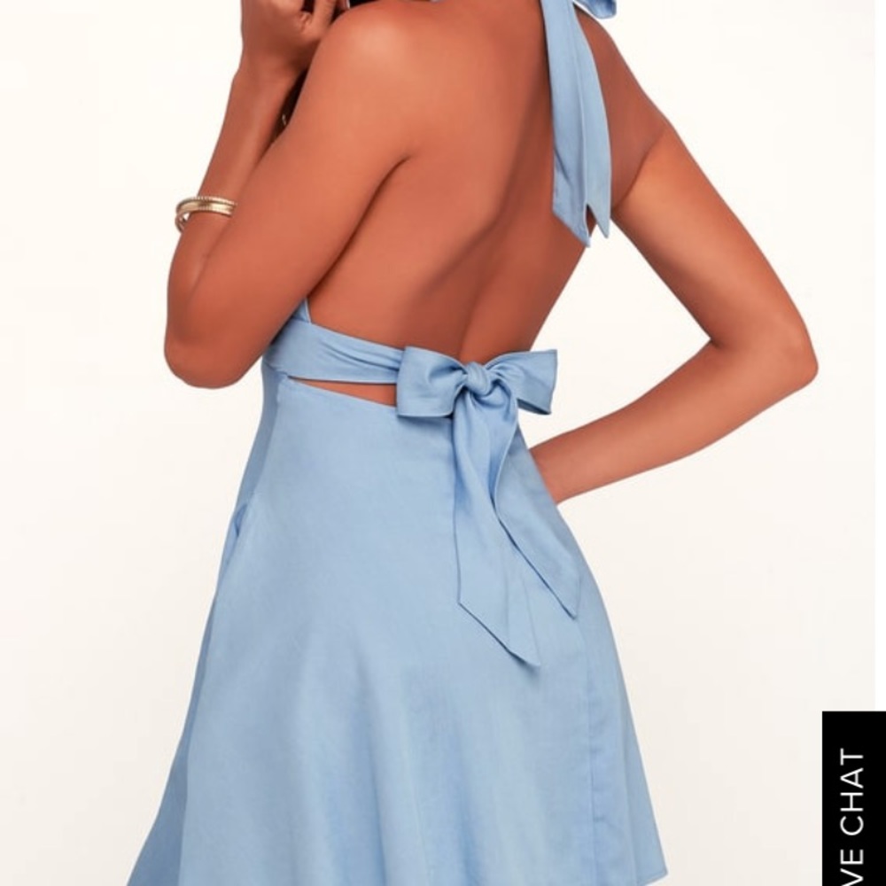 blue lulus sundress - Picture 4 of 4